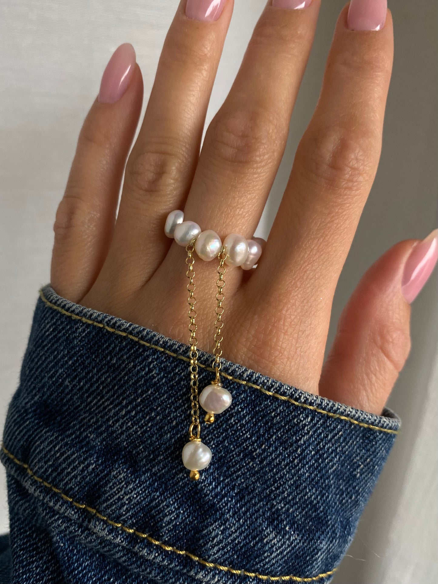 PEARL DROPS RING
