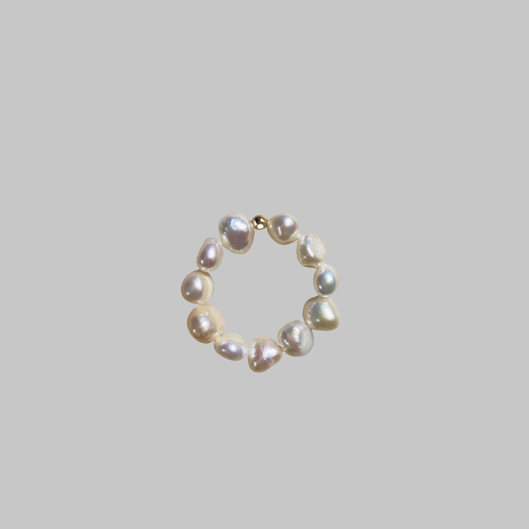 IRREGULAR PEARL RING