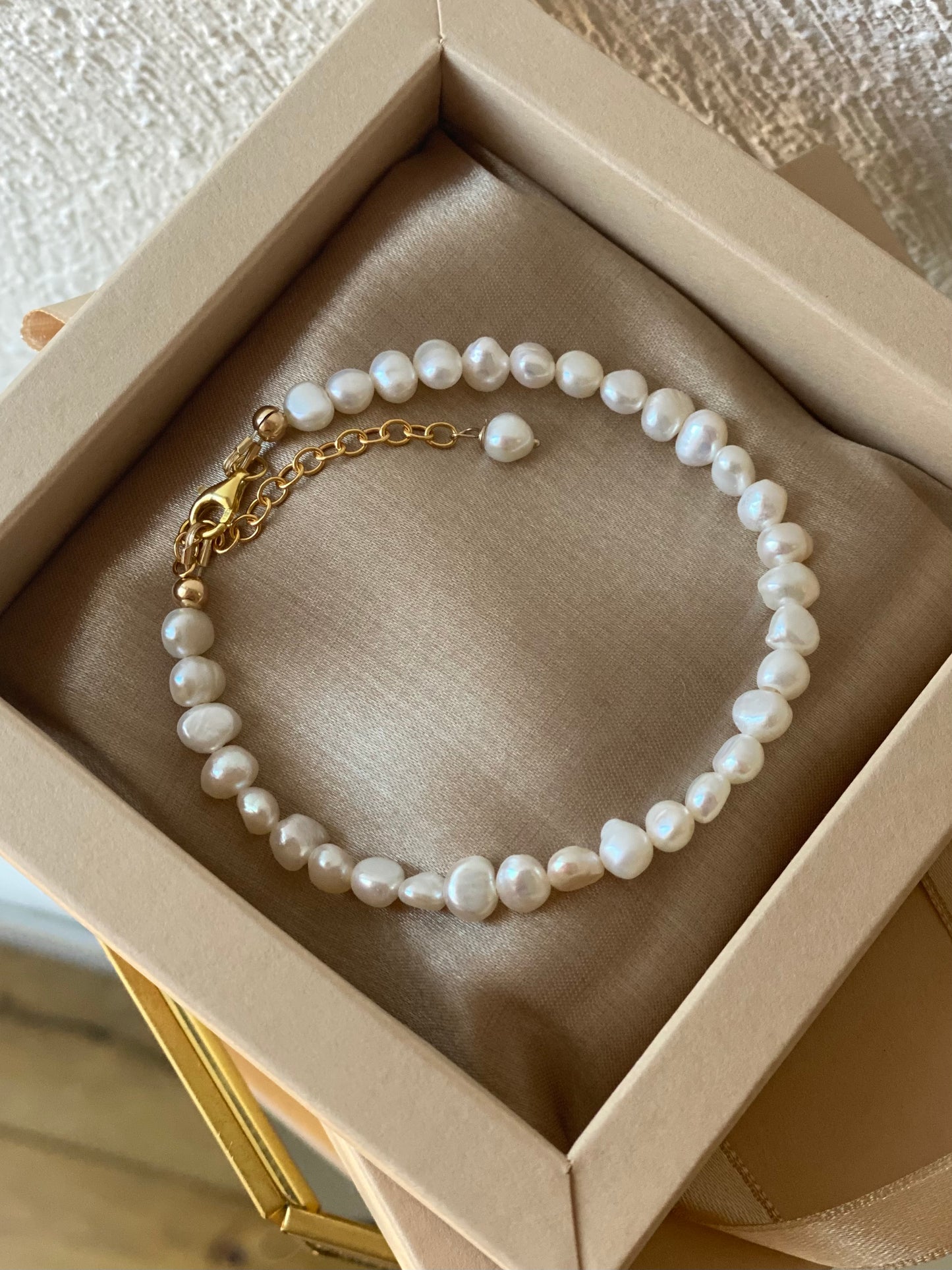 Irregular Pearl Anklet