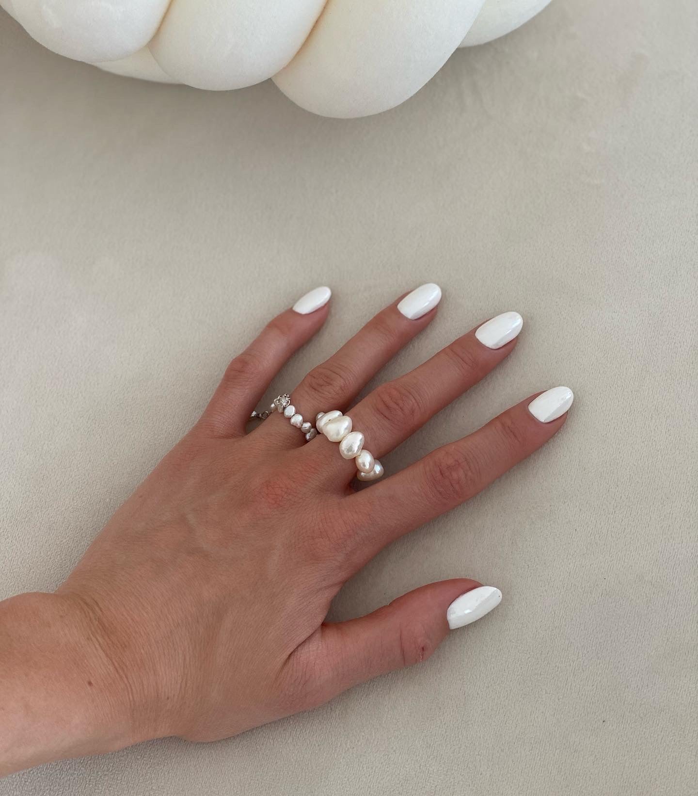 XL IRREGULAR PEARL RING