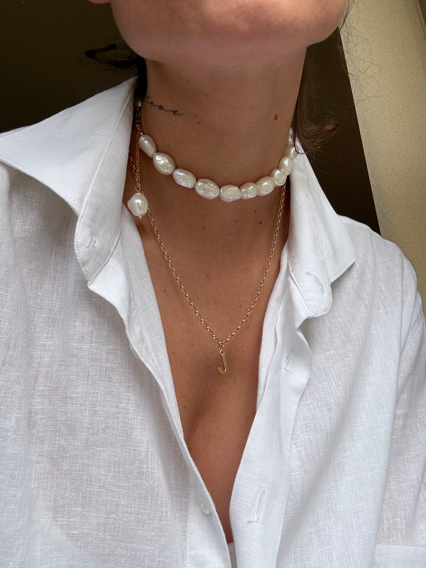 CHUNKY PEARL CHOKER