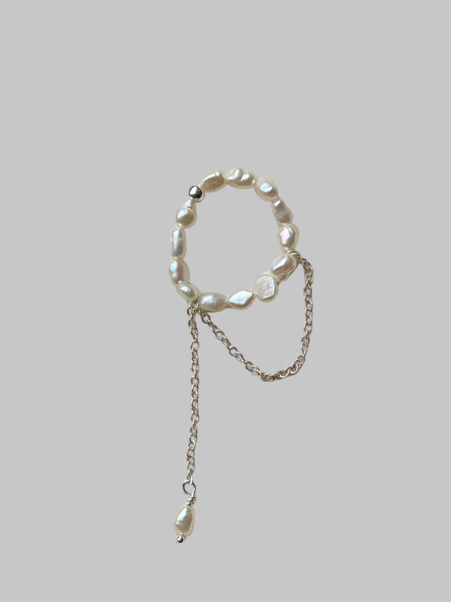 Chain Pearl Ring