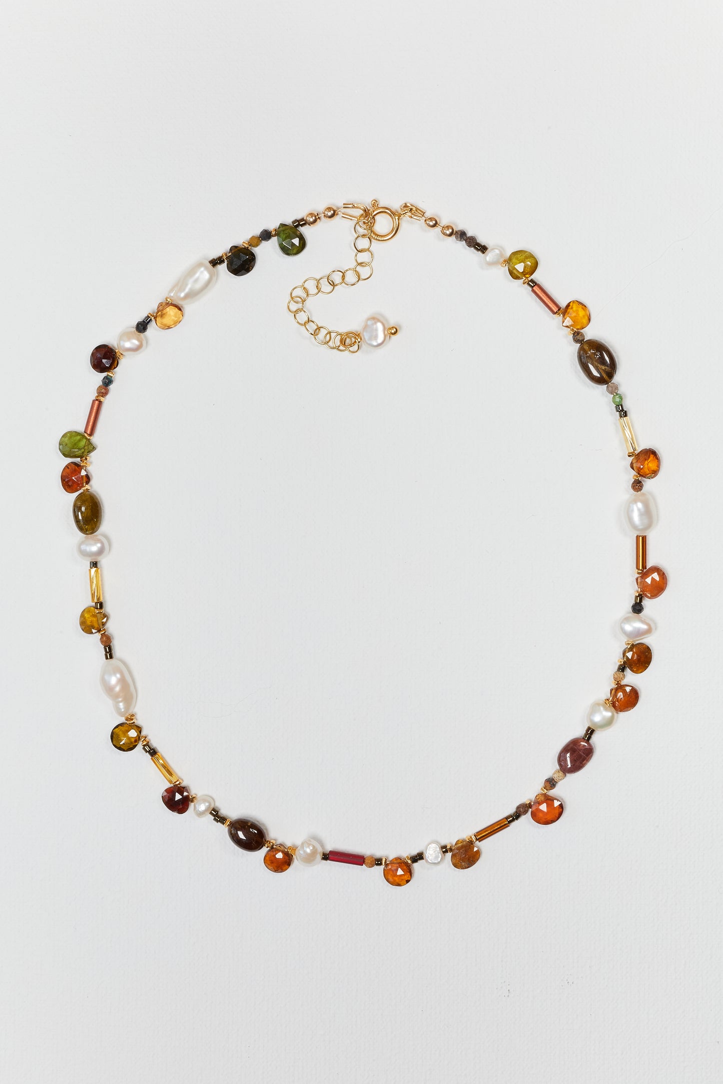 SMOKY MULTICOLOR CRYSTAL CHOKER