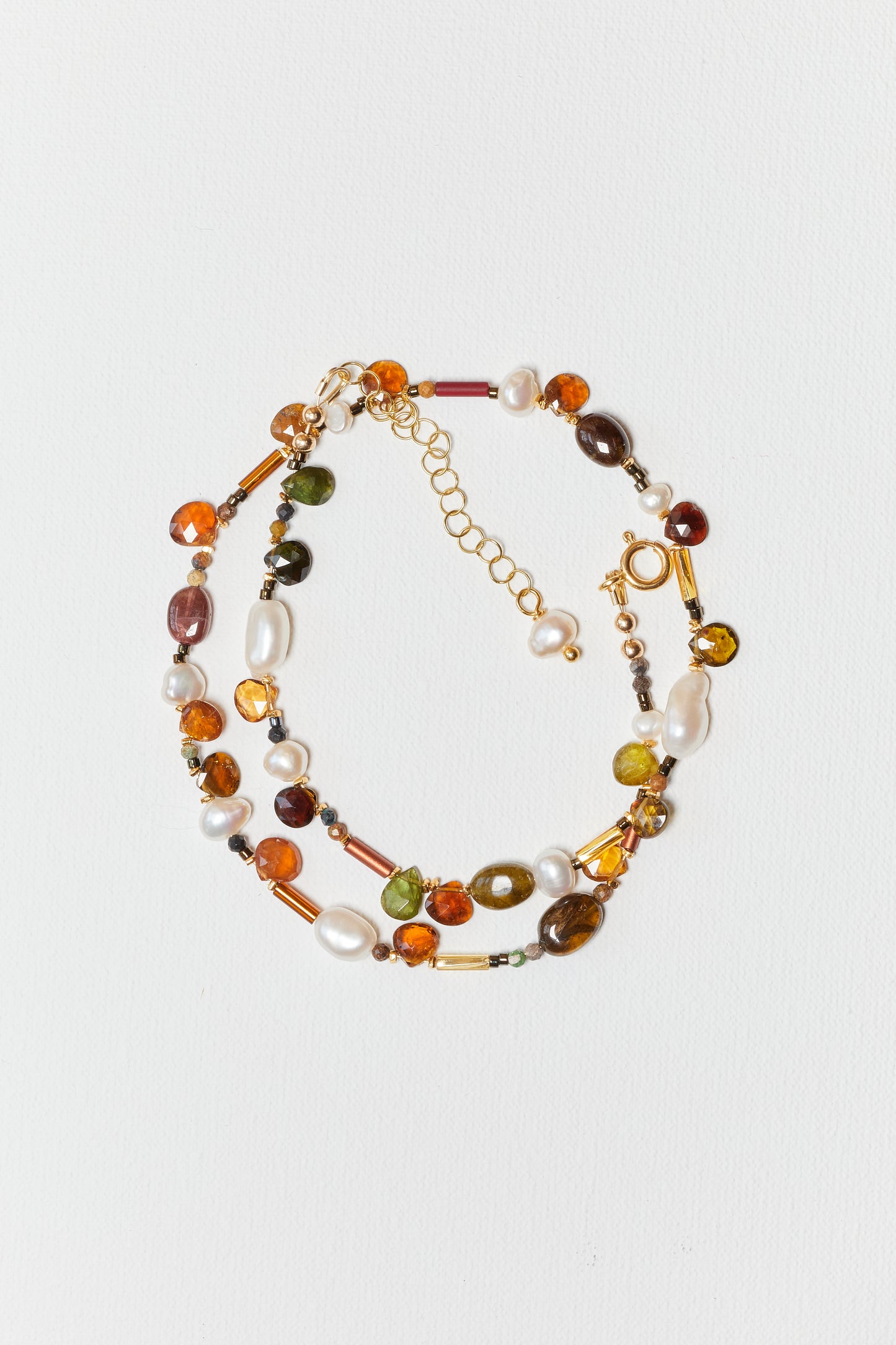 SMOKY MULTICOLOR CRYSTAL CHOKER