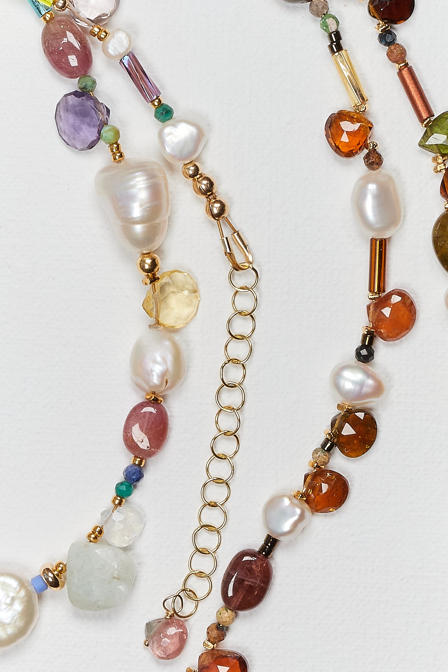 SMOKY MULTICOLOR CRYSTAL CHOKER